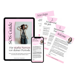 Leadmagnet SOS Guide für starke Nerven vor der Periode